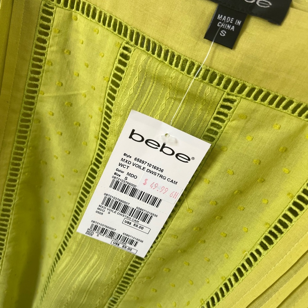 NWT Bebe Lime Tunic Top Sz: S - Picture 7 of 7